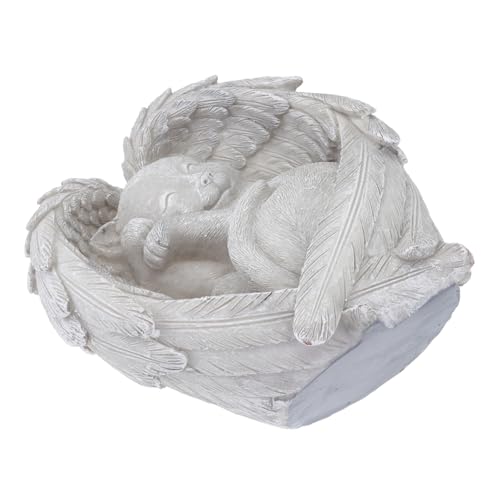 MOTHNUR Pet Memorial Stein Katze Grabstein mit Wetterfester Gedenkstein für Haustiergrab Garten Dekorative Katzenfigur als Grabmarkierung für Innen und Außen von MOTHNUR