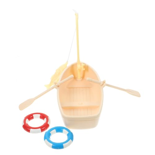 MOTHNUR Plastik Boot Modell Rustikal Stil Aquarium Deko Schwimmendes Boot für Wohnzimmer Schlafzimmer Büro Tischdekoration MOTHNUR Plastik Boot Modell Rustikal Stil Aquarium Deko Schwimmendes Boot für Wohnzimmer Schlafzimmer Büro Tischdekoration von MOTHNUR