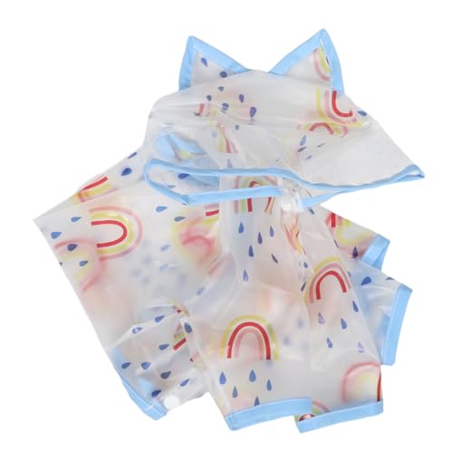 MOTHNUR Regenmantel für Haustiere wasserdichte Haustierregenjacke Hund Rain Poncho Vollbedeckung großer Hunde Regenmantel Hund klar Hunderegenjacke Kapuze PVC von MOTHNUR