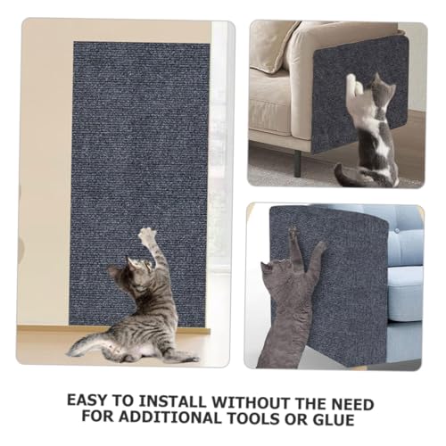MOTHNUR Selbstklebende Zuschneidbare Katzen kratzmatte aus Robustem Polyester Schwarzer Kratzschutz für Möbel und Sofa Schützt Teppiche vor Katzenkratzer Einfache Installation für MOTHNUR Selbstklebende Zuschneidbare Katzen kratzmatte aus Robustem Polyester Schwarzer Kratzschutz für Möbel und Sofa Schützt Teppiche vor Katzenkratzer Einfache Installation für von MOTHNUR