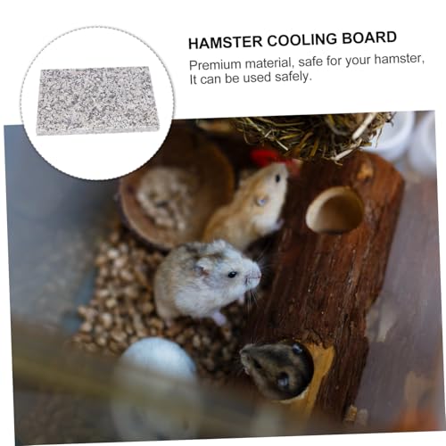 MOTHNUR Sommer Kühlplatte für Haustiere aus Marmor Mittelgroß mit Zufallsmuster Wiederverwendbar Schnelle Wärmeableitung Geeignet für Hamster Kaninchen Meerschweinchen und Nager von MOTHNUR
