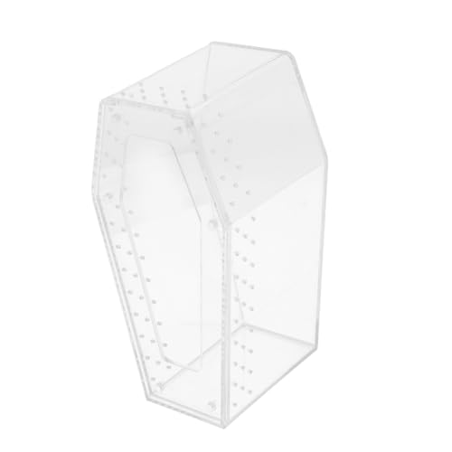 MOTHNUR Transparente Terrarium Box Kleines Stabiles Reptilien und Kleintiergehäuse für Spinnen Schnecken Schildkröten und Eidechsen Kompakt Robust Sicher und Klar von MOTHNUR
