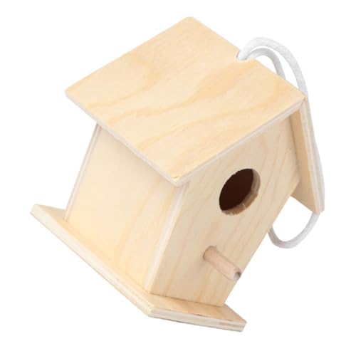 MOTHNUR Unbemaltes Holz vogelhaus zum Aufhängen DIY Bastelset für Erwachsene Stabiles Leichtes Mini nistkasten deko für Garten Balkon Hochzeit und Party Handgefertigte Holzkunst von MOTHNUR