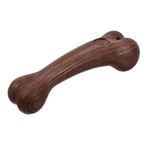 MOTHNUR Unzerstörbares Hundespielzeug aus Holzfaser Antler Form Kauspielzeug für Mittlere Große Hunde zur Zahnpflege Langlebiges Robustes Hundeknochen für Aggressive Kauer von MOTHNUR
