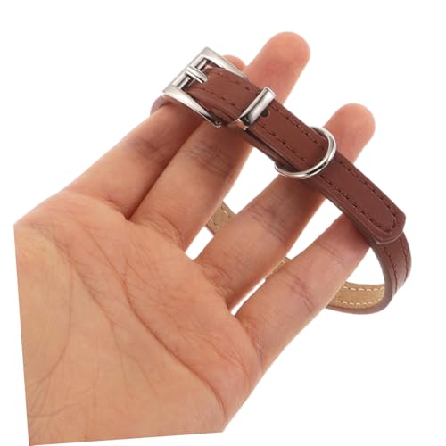 MOTHNUR Verstellbares Komfortables Pu-hundehalsband für Katzen und Kleine Hunde Leichtes Verstellbares Haustierhalsband mit Schnalle Atmungsaktiv Komfortabel für Outdoor-aktivitäten von MOTHNUR