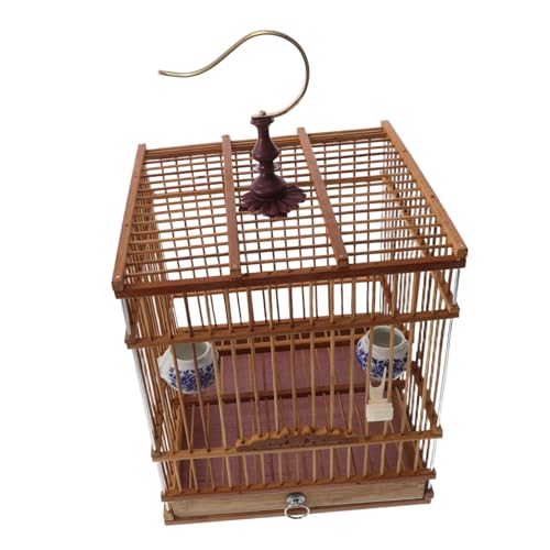 MOTHNUR Vintage Vogelkäfig Carbonisiert Rechteckig Für Wellensittiche Nistkäfig Balkon Wohnzimmer MOTHNUR Vintage Vogelkäfig Carbonisiert Rechteckig Für Wellensittiche Nistkäfig Balkon Wohnzimmer von MOTHNUR
