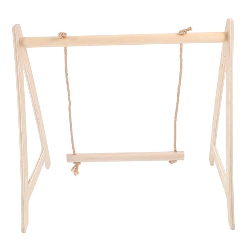 MOTHNUR Vogelspielzeug Papageien Schaukel Holz Dreieckiger Stand mit Stabilem Sockel Sicherer Kletterplatz für Kleine Sittiche Wellensittiche Nymphensittiche Zubehör Käfig MOTHNUR Vogelspielzeug Papageien Schaukel Holz Dreieckiger Stand mit Stabilem Sockel Sicherer Kletterplatz für Kleine Sittiche Wellensittiche Nymphensittiche Zubehör Käfig von MOTHNUR