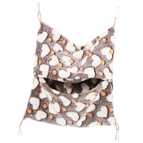MOTHNUR Warme Doppellagige Hängematte für Meerschweinchen und Hamster Kuschelbett aus Hochwertigem Material Sicher und Bequem für Kleine Haustiere als Schlaf und Spielplatz im Käfig von MOTHNUR