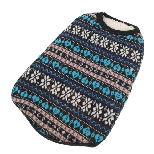 MOTHNUR Warmer Hundepullover mit Fleecefutter Gemütlicher Wintermantel für Kleine und Mittlere Hunde Dehnbarer Haustier Jumper mit Kreativem Design für Alltag Partys und von MOTHNUR