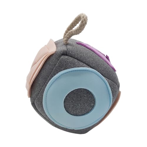 MOTHNUR Wear resistenter Interaktiver Hundekauspielzeug Würfel Tragbarer Zahnpflege Leckerli spielball für Welpen Fördert Zahngesundheit und Geistige Fitness Vielseitig und Robust von MOTHNUR