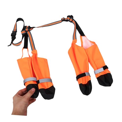 MOTHNUR wasserdichte Hundestiefel mit Reflektierenden Bändern Weichem Innenfutter und Rutschfester Sohle Atmungsaktive Regenschutz Schuhe für Mittelgroße Hunde bei Regen und Outdoor MOTHNUR wasserdichte Hundestiefel mit Reflektierenden Bändern Weichem Innenfutter und Rutschfester Sohle Atmungsaktive Regenschutz Schuhe für Mittelgroße Hunde bei Regen und Outdoor von MOTHNUR