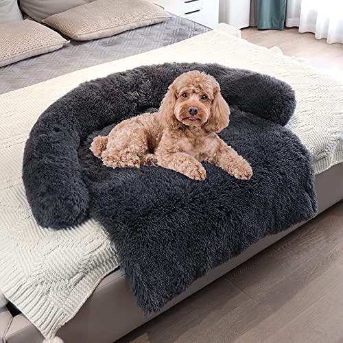 MOTT Hundebett Für Grosse Hunde Sofaschutz,Weiches Plüsch Hundematte,Orthopädische Hunde Kissen,Autositzschutz CouchDecke Mit Rutschfester Unterseite,Waschbar Hundesofa-M von MOTT