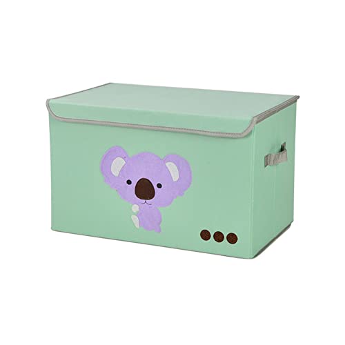 MOTT Aufbewahrungsbox für Kinderspielzeug, mit Deckel, großer faltbarer Aufbewahrungskorb mit Griff, Stoff-Hundespielzeug-Organizer für Handtücher, Bücher, Spielzeug, Kleidung von MOTT