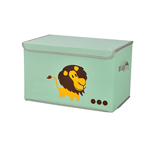 MOTT Aufbewahrungsbox für Kinderspielzeug, mit Deckel, großer faltbarer Aufbewahrungskorb mit Griff, Stoff-Hundespielzeug-Organizer für Handtücher, Bücher, Spielzeug, Kleidung von MOTT