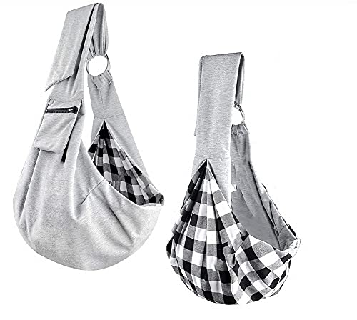 Verstellbare Tragetasche für mittelgroße und kleine Hunde, Welpen, Katzen, Crossbody-Tasche mit Tasche, weiche, bequeme Schultertragetasche. von MOTT
