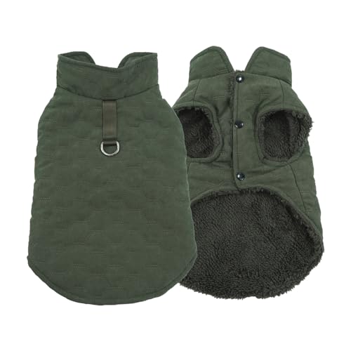 Hundemantel Winter,Hundemantel für Hunde,Wasserdichter Hundemantel,Warm Hunde Winterjacke,Weicher Fleece Hundemantel mit D-Ring, Hundewintermantel für Kleine,Mittlere und Große Hunde(M,dunkelgrün) Hundemantel Winter,Hundemantel für Hunde,Wasserdichter Hundemantel,Warm Hunde Winterjacke,Weicher Fleece Hundemantel mit D-Ring, Hundewintermantel für Kleine,Mittlere und Große Hunde(M,dunkelgrün) von MOTTDAM