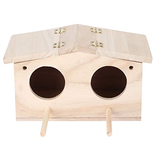 Holz Vogelhaus, Haustier Vogelnester Haus mit Sitzstange Vogelhaus Zubehör, Haustier Holz Sittich Wellensittich Nymphensittich Zucht Nistung Vogelkäfig Box für Papageien Schwalben Holz Vogelhaus, Haustier Vogelnester Haus mit Sitzstange Vogelhaus Zubehör, Haustier Holz Sittich Wellensittich Nymphensittich Zucht Nistung Vogelkäfig Box für Papageien Schwalben von MOTUZP
