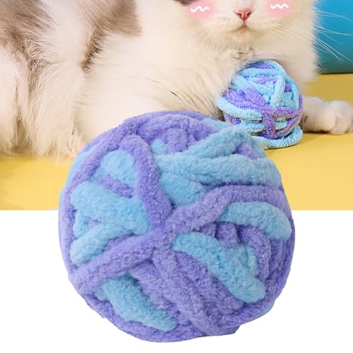 MOTUZP Katzenspielzeugbälle aus Wollgarn, Katzenspielzeugball, Interaktives Jagen, Kauspielzeug, Bissfest, Reduziert Langeweile, Spaß, Interaktives Buntes Kätzchenspielzeug, Garnball MOTUZP Katzenspielzeugbälle aus Wollgarn, Katzenspielzeugball, Interaktives Jagen, Kauspielzeug, Bissfest, Reduziert Langeweile, Spaß, Interaktives Buntes Kätzchenspielzeug, Garnball von MOTUZP
