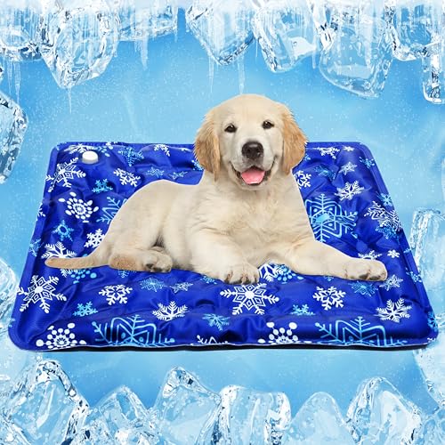 MOTZABO Kühlmatte für Hunde, für drinnen und draußen, Sommer, wasserdicht, Kühlkissen für Kiste, Zwinger, Bett, geeignet für kleine, mittelgroße und große Hunde, Katzen, Welpen, Kätzchen (50,8 x 58,4 MOTZABO Kühlmatte für Hunde, für drinnen und draußen, Sommer, wasserdicht, Kühlkissen für Kiste, Zwinger, Bett, geeignet für kleine, mittelgroße und große Hunde, Katzen, Welpen, Kätzchen (50,8 x 58,4 von MOTZABO