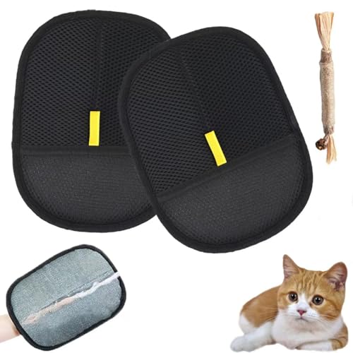 MOUHIV 2 Stück Fellmagnet Handschuh, Doppelseitige Fellpflegehandschuh für Pets, Wiederverwendbare Tierhaarentferner handschuh, Pet Hair Remover Glove zum Reinigen von Kleidung Teppichen und Sofas MOUHIV 2 Stück Fellmagnet Handschuh, Doppelseitige Fellpflegehandschuh für Pets, Wiederverwendbare Tierhaarentferner handschuh, Pet Hair Remover Glove zum Reinigen von Kleidung Teppichen und Sofas von MOUHIV