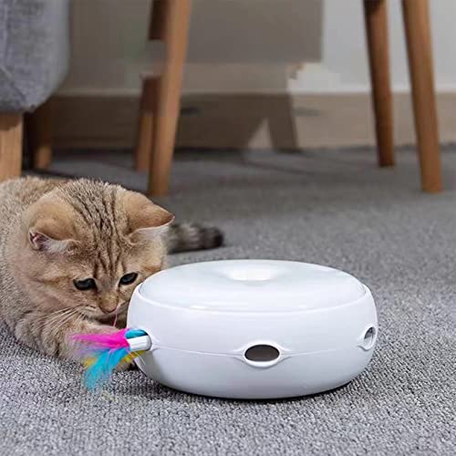 MOUMOUTEN Elektrischer Katzen-Drehteller – Katzenfeder-Drehteller, interaktives intelligentes elektrisches Katzenspielzeug, reduziert Einsamkeit, Langeweile, DREI Modi MOUMOUTEN Elektrischer Katzen-Drehteller – Katzenfeder-Drehteller, interaktives intelligentes elektrisches Katzenspielzeug, reduziert Einsamkeit, Langeweile, DREI Modi von MOUMOUTEN