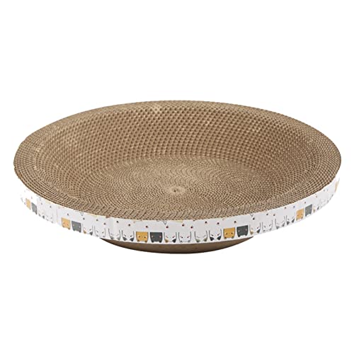 MOUMOUTEN Katzenkratzbett, kratzfestes, rundes, gewelltes Katzenkratzkissen, ergonomisches Design, für Hauskatzen, Möbelschutz MOUMOUTEN Katzenkratzbett, kratzfestes, rundes, gewelltes Katzenkratzkissen, ergonomisches Design, für Hauskatzen, Möbelschutz von MOUMOUTEN
