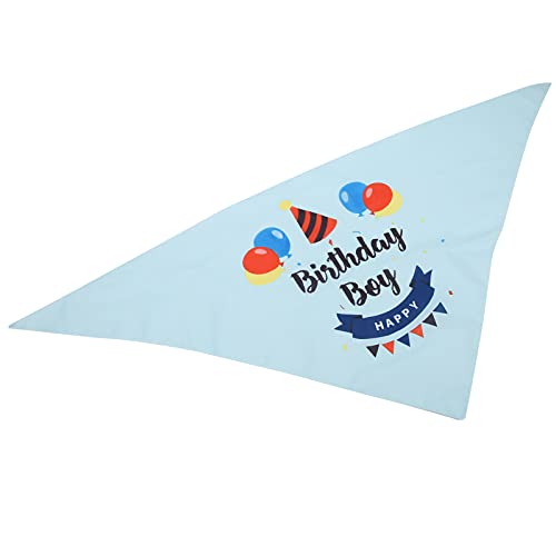 Pet Bandana Geburtstagsfeier Accessoire mit Ballondesign, Blue Dog Bib für kleine mittlere große Hunde (Balloon Blue) von MOUMOUTEN