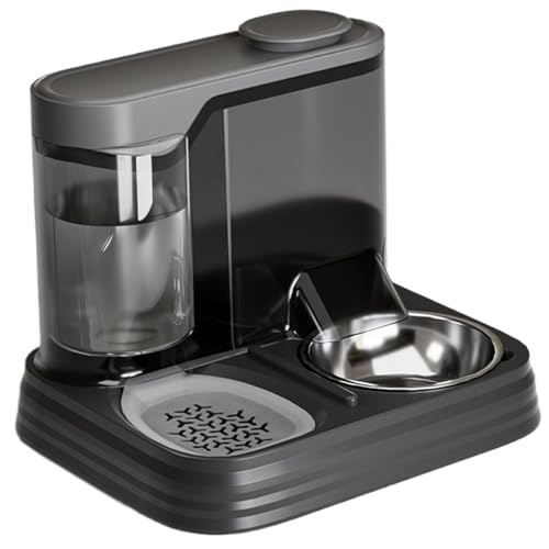 Automatischer Katzenfutterspender, 27, 9 x 23, 9 x 23, cm, 2-in-1, große Kapazität, abnehmbar, sicher, für Hunde und Katzen, Futter- und Wasserspender für Haustiere, Tiere, Katzenfutter- Wasse Automatischer Katzenfutterspender, 27, 9 x 23, 9 x 23, cm, 2-in-1, große Kapazität, abnehmbar, sicher, für Hunde und Katzen, Futter- und Wasserspender für Haustiere, Tiere, Katzenfutter- Wasse von MOUNTTU