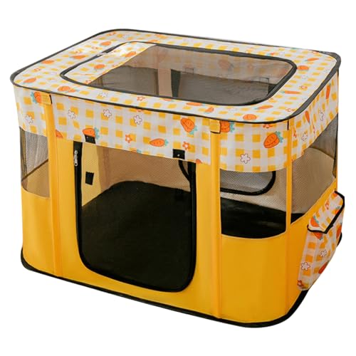 Cat -Playpen -Karottenmuster faltbar Faltbarer Oxford Kitten -Playpen mit Reißverschluss Tür, Glasfaserunterstützung und atmungsaktives Netz für Innenkatze, Partuation, Ruhe, M. Cat -Playpen -Karottenmuster faltbar Faltbarer Oxford Kitten -Playpen mit Reißverschluss Tür, Glasfaserunterstützung und atmungsaktives Netz für Innenkatze, Partuation, Ruhe, M. von MOUNTTU