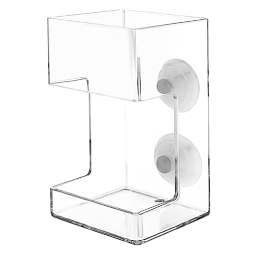 Fischfutterspender für Aquarien, Kunststoff-Fischfutterspender mit Saugnapf, Ständer für Schildkröten- und Garnelenbecken, Fischtank, verhindert Futterverstreuung, Fischfütterungsrohr, Fischtank- Fischfutterspender für Aquarien, Kunststoff-Fischfutterspender mit Saugnapf, Ständer für Schildkröten- und Garnelenbecken, Fischtank, verhindert Futterverstreuung, Fischfütterungsrohr, Fischtank- von MOUNTTU