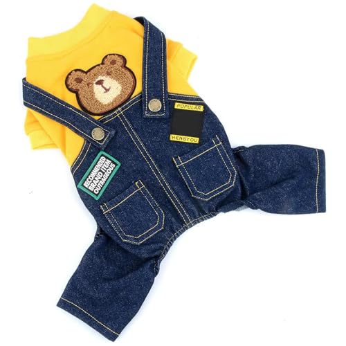 Hundeoverall, weich, leicht, gemütlich, Polyester, Bezaubernde Hundekleidung mit 2 Taschen für kleine und mittelgroße Hunde, Katzen, Hundeoveralls für große Hunde, Hundeoveralls für kleine Hundeoverall, weich, leicht, gemütlich, Polyester, Bezaubernde Hundekleidung mit 2 Taschen für kleine und mittelgroße Hunde, Katzen, Hundeoveralls für große Hunde, Hundeoveralls für kleine von MOUNTTU