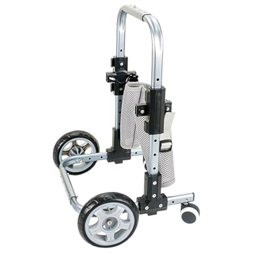 Hunderollstuhl für die Vorderbeine, 4-rädriger, höhenverstellbarer Hunderollstuhl aus Metall, leichter, sicherer Tierbedarf zum Spazierengehen und Trainieren, Rollstuhl für Hunde, Tierbedarf, Hundero Hunderollstuhl für die Vorderbeine, 4-rädriger, höhenverstellbarer Hunderollstuhl aus Metall, leichter, sicherer Tierbedarf zum Spazierengehen und Trainieren, Rollstuhl für Hunde, Tierbedarf, Hundero von MOUNTTU