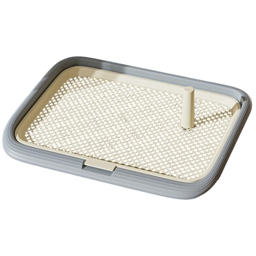 Hundetoilette, 45, 7 x 33 x 5, 1 cm, rutschfeste Hundetoilette aus Netzgewebe, Abnehmbarer Halter für die Innentoilettenausbildung von Welpen, für kleine und mittelgroße Haustiertoiletten Hundetoilette, 45, 7 x 33 x 5, 1 cm, rutschfeste Hundetoilette aus Netzgewebe, Abnehmbarer Halter für die Innentoilettenausbildung von Welpen, für kleine und mittelgroße Haustiertoiletten von MOUNTTU