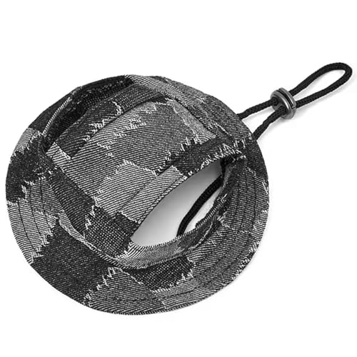Katzenhüte nur für Katzen, Katzen-Cowboyhut mit Ohrlöchern und verstellbarem Riemen, Sonnenschutz-Katzenkappen für EIN Gewicht von 1, 5–3 kg, Katzenkappen, Katzenhüte, Hüte für von MOUNTTU