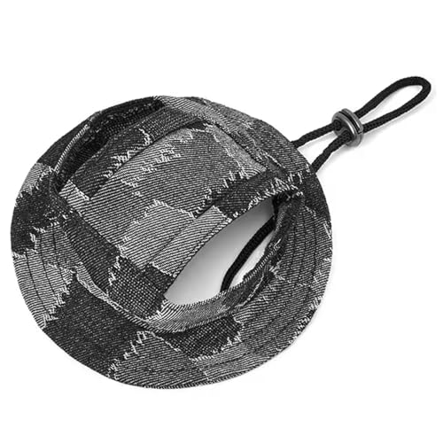 Katzenhüte nur für Katzen, Katzen-Cowboyhut mit Ohrlöchern und verstellbarem Riemen, Sonnenschutz-Katzenkappen für EIN Gewicht von 1, 5–3 kg von MOUNTTU
