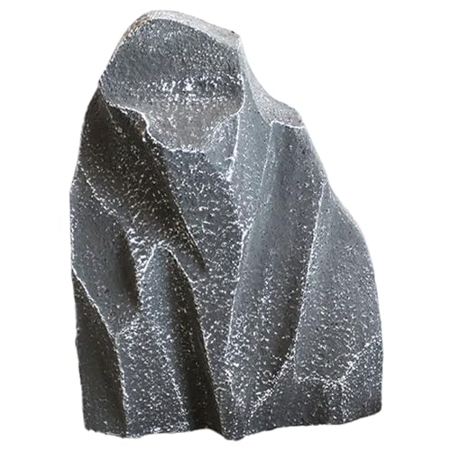 Künstlicher Fels, 30, 5 x 12, 7 x 40, 6 cm, künstliche 3D-Schaumstofffelsen, leichter künstlicher Felsbrocken, einfach zu installierender Landschaftsfelsen für Garten, Hof, Rasen, Brunnen, Pumpendek von MOUNTTU