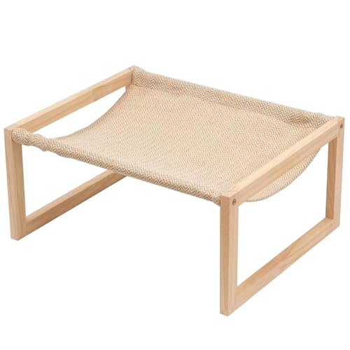 MOUNTTU Katzenhängemattenbett, 53, 3 x 43, 2 x 25, 4 cm, feuchtigkeitsbeständig, abnehmbar, waschbar, bequemes Katzenbett aus Holz, geeignet für Katzen, Hunde, Hasen und mehr MOUNTTU Katzenhängemattenbett, 53, 3 x 43, 2 x 25, 4 cm, feuchtigkeitsbeständig, abnehmbar, waschbar, bequemes Katzenbett aus Holz, geeignet für Katzen, Hunde, Hasen und mehr von MOUNTTU