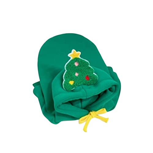 MOVAWAKY Weihnachten Hoodie Weihnachten Haustierkleidung Weihnachtsbaum Design Haustierkleidung Weihnachten Hunde Mantel (b-Green, L) von MOVAWAKY