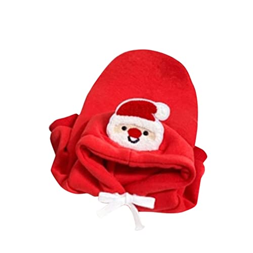 MOVAWAKY Weihnachten Hoodie Weihnachten Haustierkleidung Weihnachtsbaum Design Haustierkleidung Weihnachten Hunde Mantel (b-Red, L) von MOVAWAKY