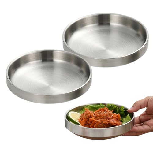 Katzennapf Flach Edelstahl, 2 Stück 304 Material Katzennapf, Katze Futterschale Trinknapf Katze Napf Katze Fressnapf Katze, Sturzsicher und Leicht zu Reinigen Katzennapf Flach Edelstahl, 2 Stück 304 Material Katzennapf, Katze Futterschale Trinknapf Katze Napf Katze Fressnapf Katze, Sturzsicher und Leicht zu Reinigen von MOVKZACV