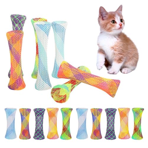 MOVKZACV 20 Stück Katzenschlauch Federspielzeug, Interaktives Katzenfederspielzeug Buntes Katzenspielzeug Cat Tube Federspielzeug für Katzenkätzchen MOVKZACV 20 Stück Katzenschlauch Federspielzeug, Interaktives Katzenfederspielzeug Buntes Katzenspielzeug Cat Tube Federspielzeug für Katzenkätzchen von MOVKZACV