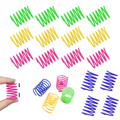 MOVKZACV 20 Stück Katzenspielzeug Spirale, Katze Interaktive Spielzeug Haustie Bunte Spirale, Buntes Kreatives Katzenspielzeug, Neuheit Haustiere Spielzeug für Katze Kätzchen MOVKZACV 20 Stück Katzenspielzeug Spirale, Katze Interaktive Spielzeug Haustie Bunte Spirale, Buntes Kreatives Katzenspielzeug, Neuheit Haustiere Spielzeug für Katze Kätzchen von MOVKZACV
