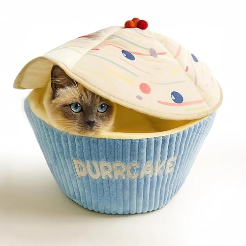 MOYMO Niedliche Katzenbetten für Kätzchen, weiche kleine Hundebetten, waschbare Haustierbetten für Welpen und Kätzchen, lustige Cupcake-Katzenhöhle, 50,8 cm MOYMO Niedliche Katzenbetten für Kätzchen, weiche kleine Hundebetten, waschbare Haustierbetten für Welpen und Kätzchen, lustige Cupcake-Katzenhöhle, 50,8 cm von MOYMO