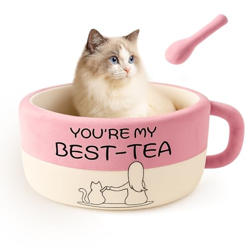 MOYMO Niedliche Katzenbetten für Kätzchen, weiche kleine Hundebetten, waschbare Haustierbetten für Welpen und Kätzchen, lustige Kaffeetassenform, 50,8 cm MOYMO Niedliche Katzenbetten für Kätzchen, weiche kleine Hundebetten, waschbare Haustierbetten für Welpen und Kätzchen, lustige Kaffeetassenform, 50,8 cm von MOYMO