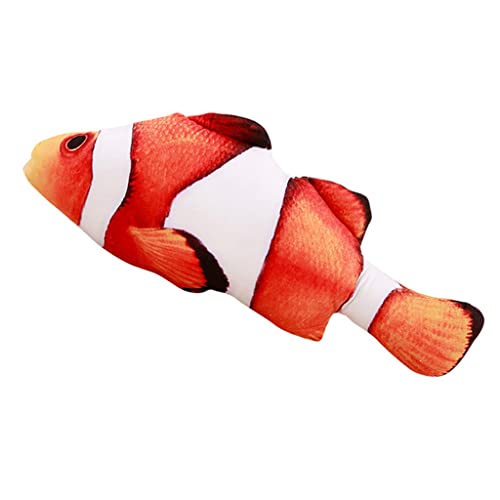 MObyat Spielzeugfisch, 2 Stück, künstlicher Fisch, Premium-Fischspielzeug, Fischform, weiches Plüsch, interaktives Spielzeug, Geschenke, Haustier-Katzenspielzeug, Kinderspielzeug von MObyat