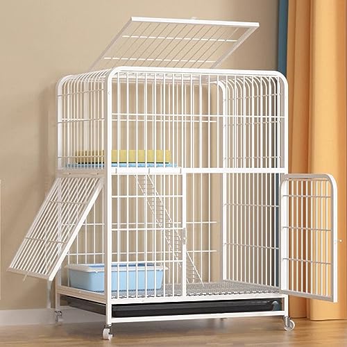 Katzenkäfig, Katzenzucht für den Innenbereich, mehrschichtig, große Plattform, DIY-Katzenzaun, Metallzwinger, geeignet für 1–2 Katzen, Kleintiere, Katzenzaun für den Außenbereich, Reisen, Ca Katzenkäfig, Katzenzucht für den Innenbereich, mehrschichtig, große Plattform, DIY-Katzenzaun, Metallzwinger, geeignet für 1–2 Katzen, Kleintiere, Katzenzaun für den Außenbereich, Reisen, Ca von MPFYRCOJ