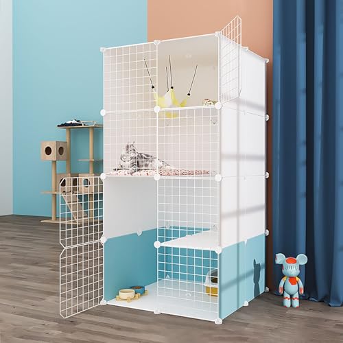 Katzenkäfig für den Innenbereich, Katzengehege, Katzenkäfig mit dichtem Metalldraht, abnehmbares Katzenhaus, Katzenzucht mit Hängematte, Kleintierkäfige für kleine Haustierkatzenwelpen (Größ Katzenkäfig für den Innenbereich, Katzengehege, Katzenkäfig mit dichtem Metalldraht, abnehmbares Katzenhaus, Katzenzucht mit Hängematte, Kleintierkäfige für kleine Haustierkatzenwelpen (Größ von MPFYRCOJ