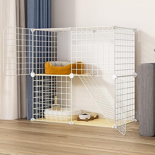 Katzenkäfig für den Innenbereich, Katzenzaun, Camping, Außenbereich, abnehmbares Drahtgeflecht, supergroßer Platz, Kleintierkäfig, faltbar, geeignet für Frettchen, Chinchillakäfig, Balkon, K Katzenkäfig für den Innenbereich, Katzenzaun, Camping, Außenbereich, abnehmbares Drahtgeflecht, supergroßer Platz, Kleintierkäfig, faltbar, geeignet für Frettchen, Chinchillakäfig, Balkon, K von MPFYRCOJ