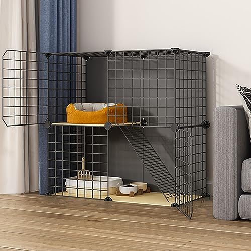 Katzenkäfig für den Innenbereich, Katzenzaun, Camping, Außenbereich, abnehmbares Drahtgeflecht, supergroßer Platz, Kleintierkäfig, faltbar, geeignet für Frettchen, Chinchillakäfig, Balkon, K Katzenkäfig für den Innenbereich, Katzenzaun, Camping, Außenbereich, abnehmbares Drahtgeflecht, supergroßer Platz, Kleintierkäfig, faltbar, geeignet für Frettchen, Chinchillakäfig, Balkon, K von MPFYRCOJ