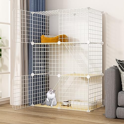 Katzenkäfig für den Innenbereich, Katzenzaun, Camping, Außenbereich, abnehmbares Drahtgeflecht, supergroßer Raum, Kleintierkäfig, faltbar, geeignet für Frettchen, Chinchillakäfig, Balkon, Ka Katzenkäfig für den Innenbereich, Katzenzaun, Camping, Außenbereich, abnehmbares Drahtgeflecht, supergroßer Raum, Kleintierkäfig, faltbar, geeignet für Frettchen, Chinchillakäfig, Balkon, Ka von MPFYRCOJ